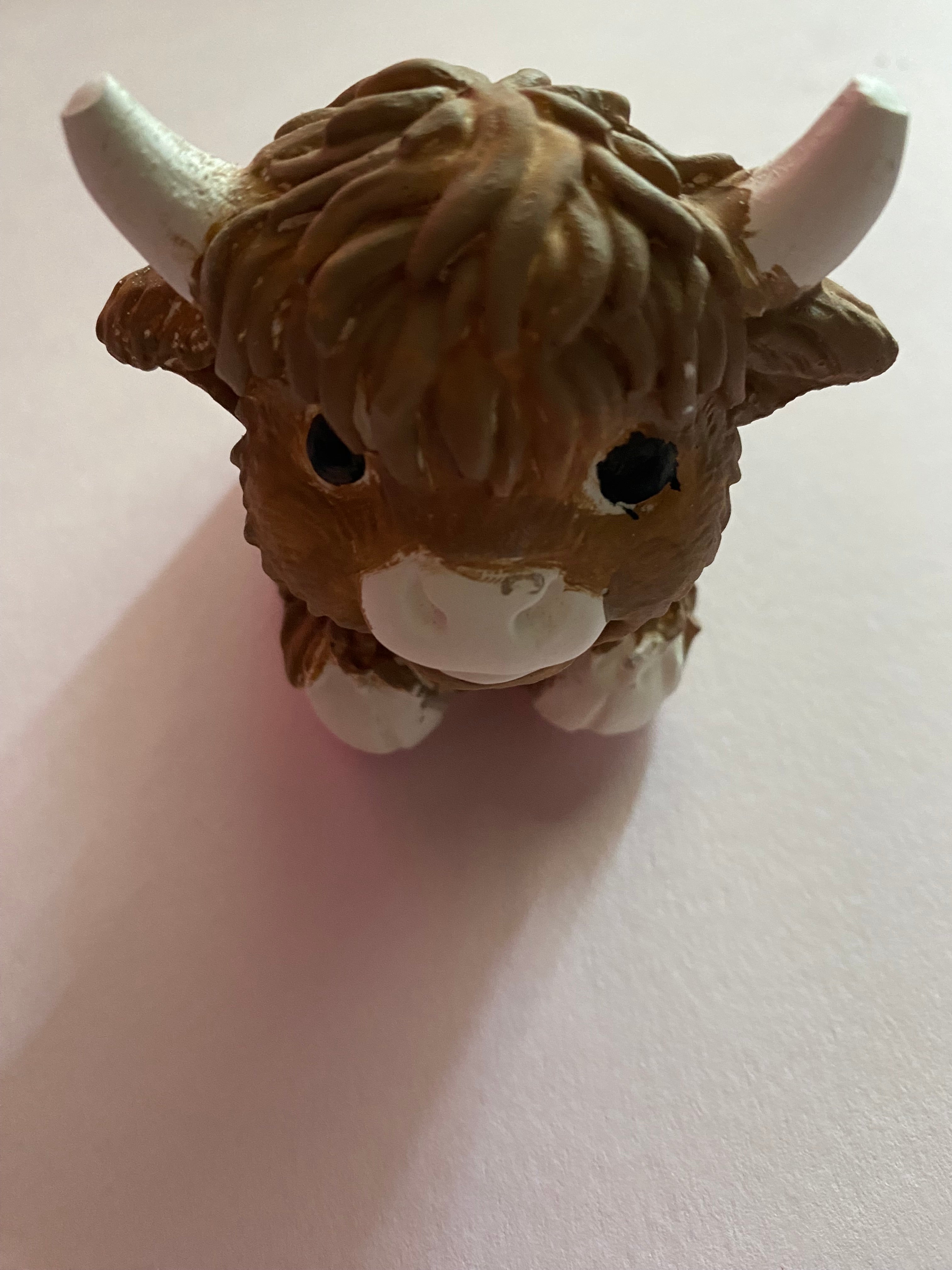Rustic Highland cow ornaornament
