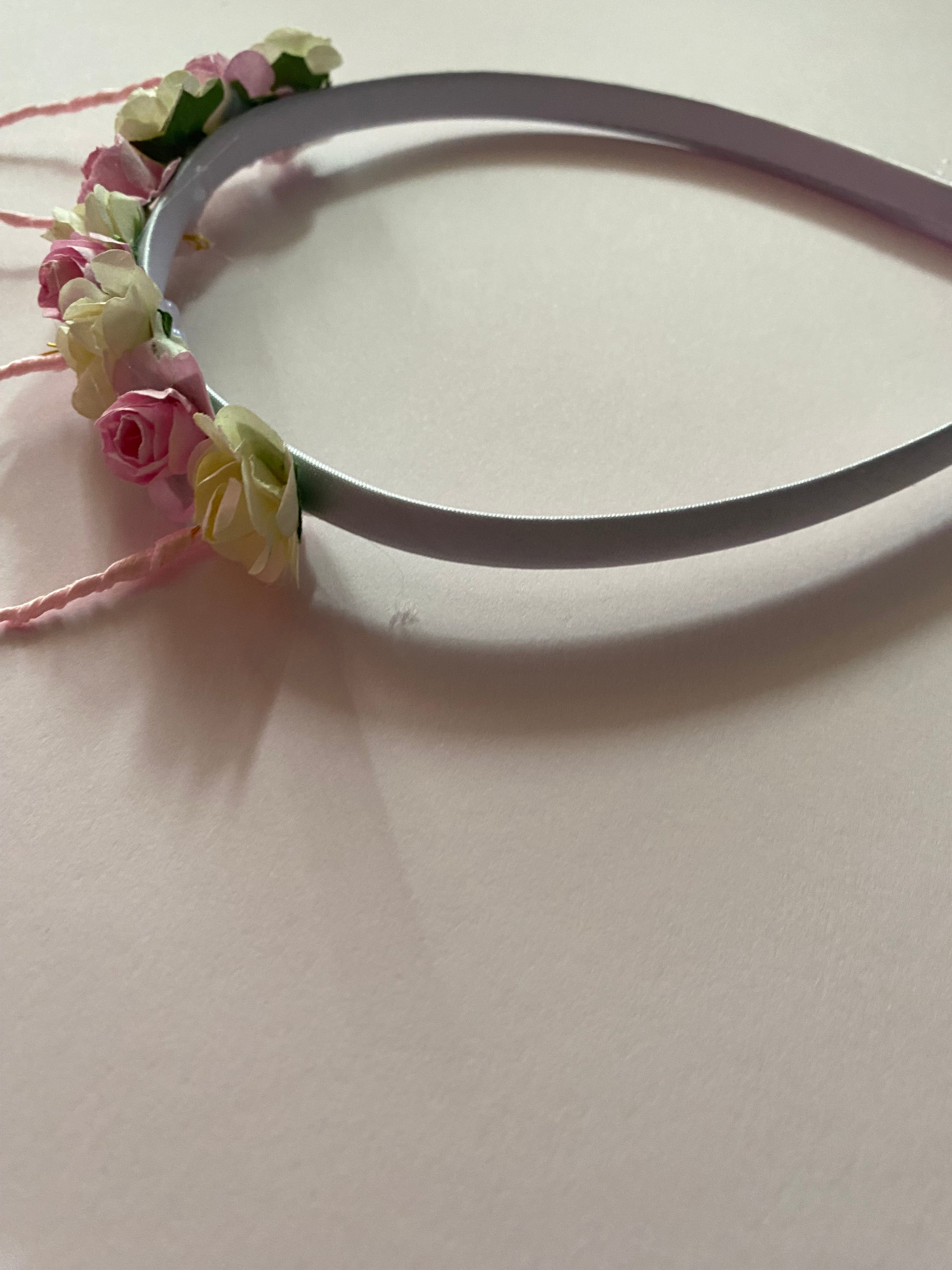 Floral Bunny Ear Headband