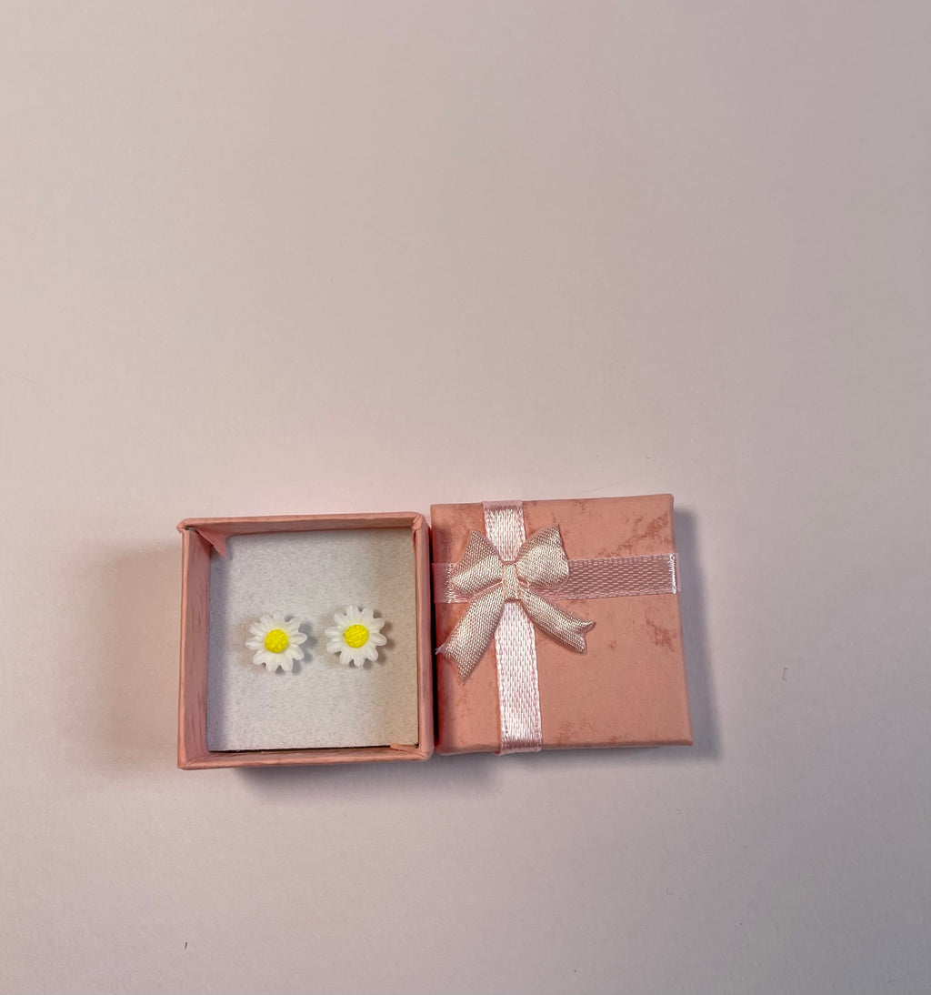 Daisy stud earrings (stainless steel)