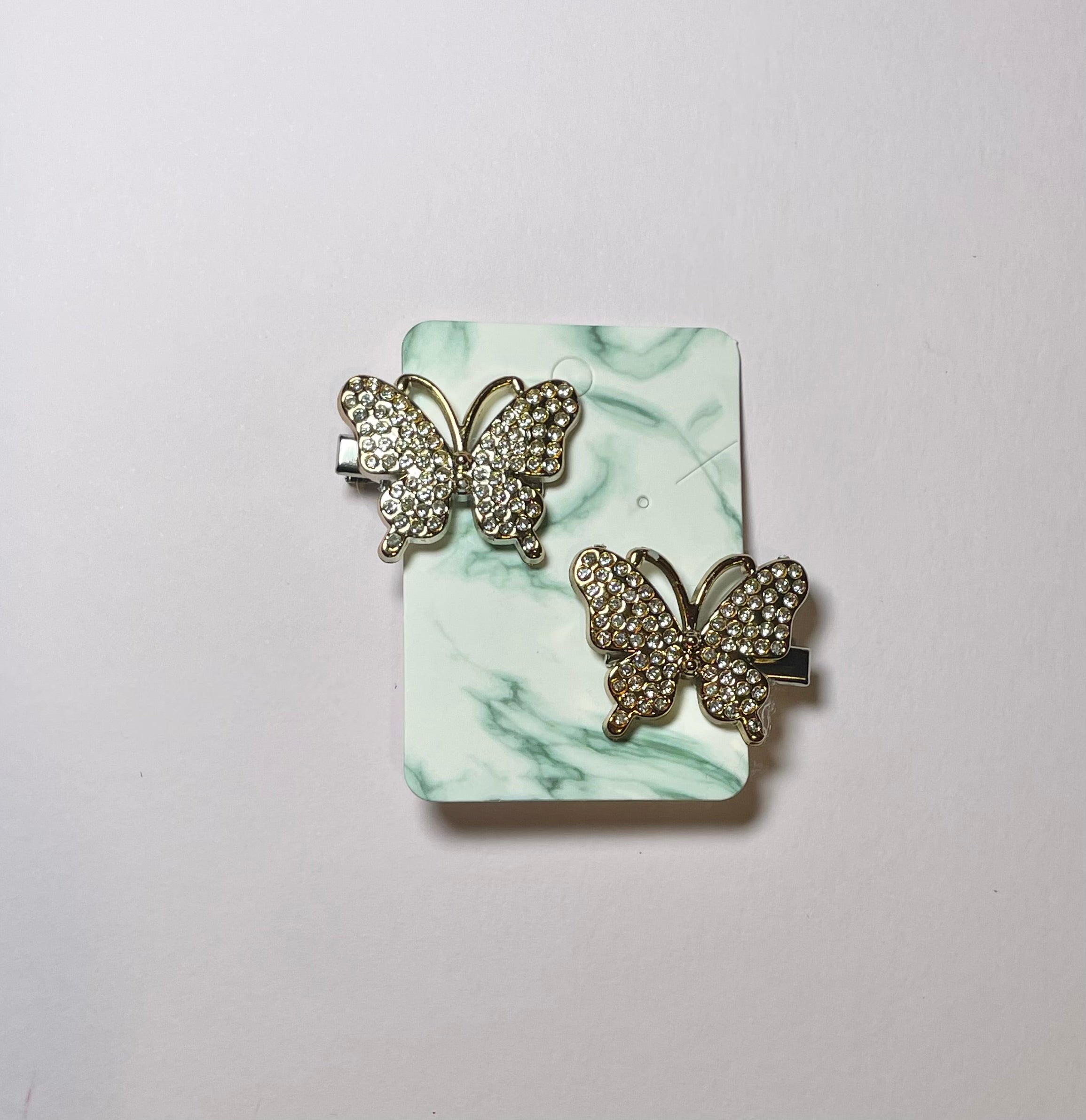 Sparkly butterfly hair clips ( pack of 2)