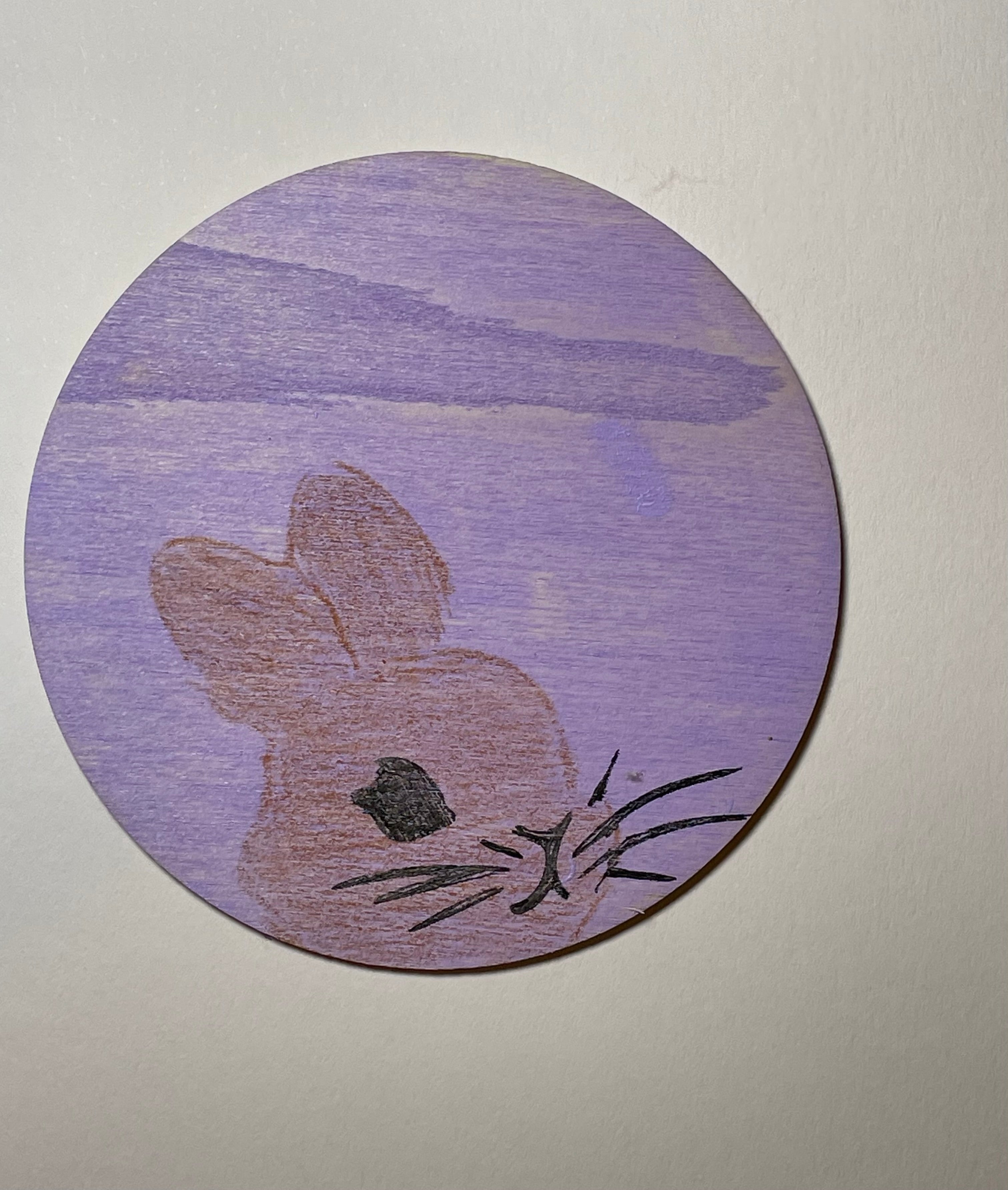 Bunny wooden coasters
