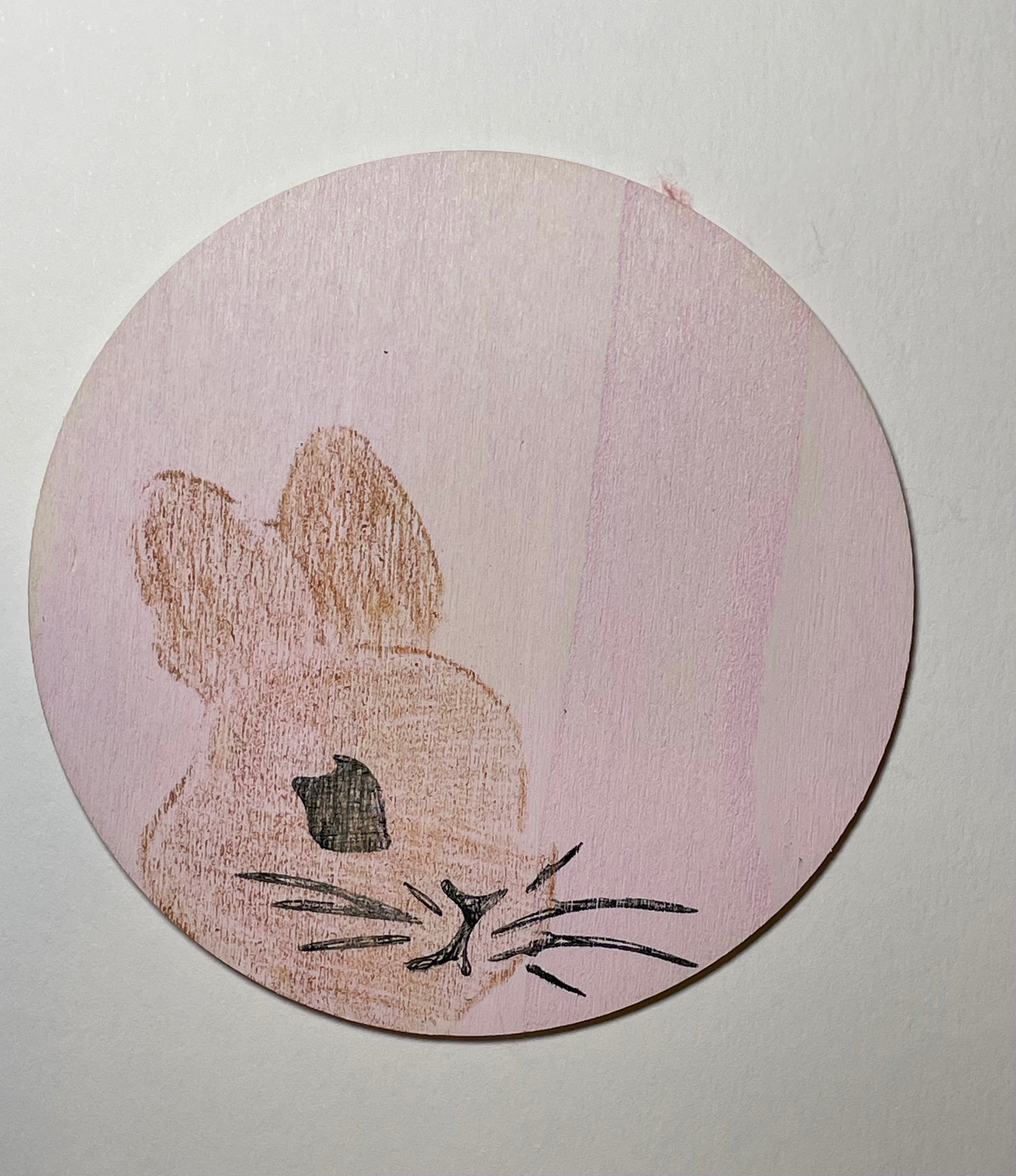 Bunny wooden coasters