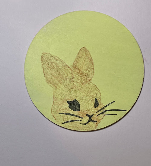 Bunny wooden coasters