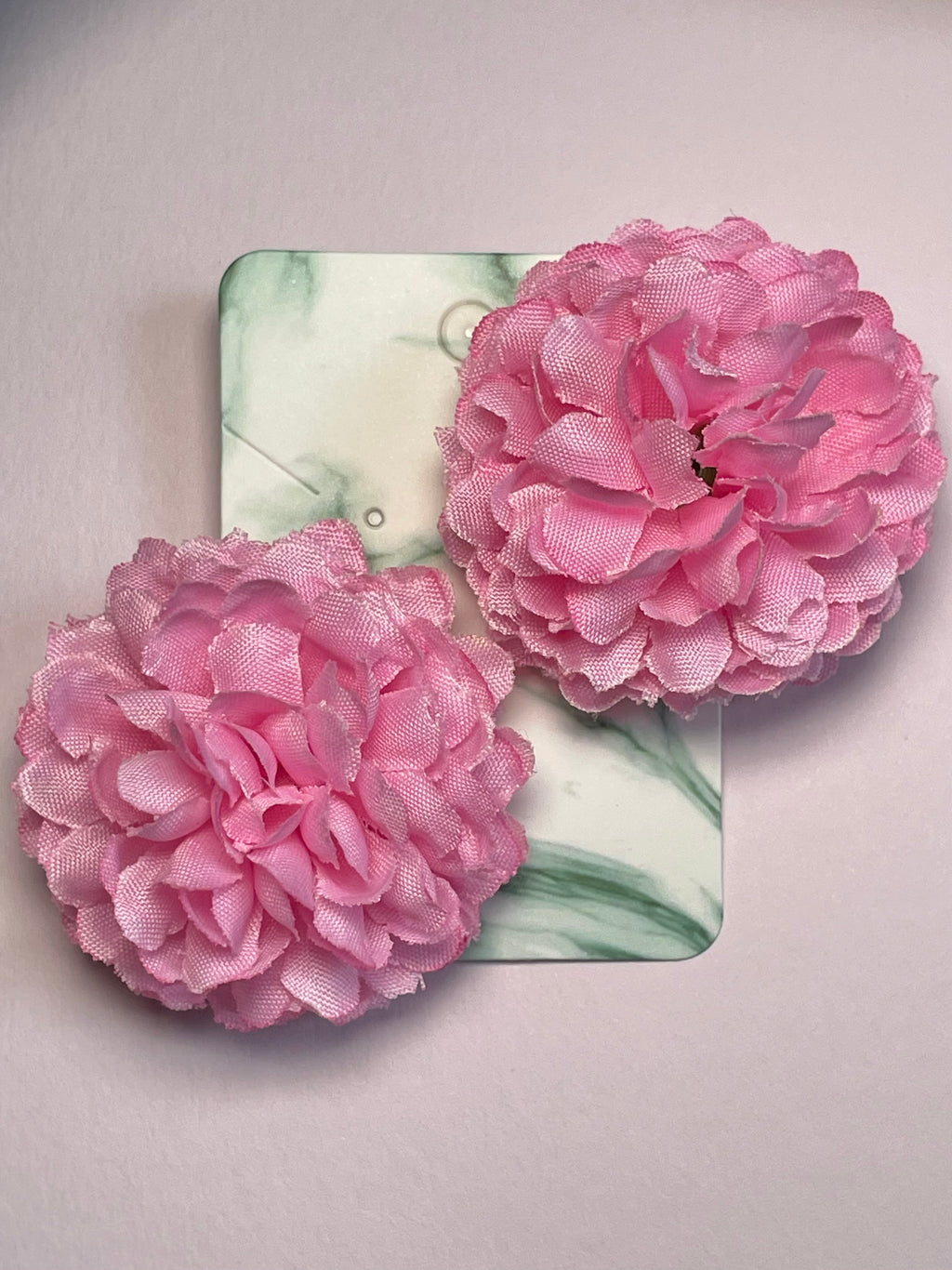 Pink flower hair clips (pack of 2)