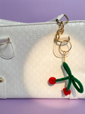 Cherry pipe cleaner keychain