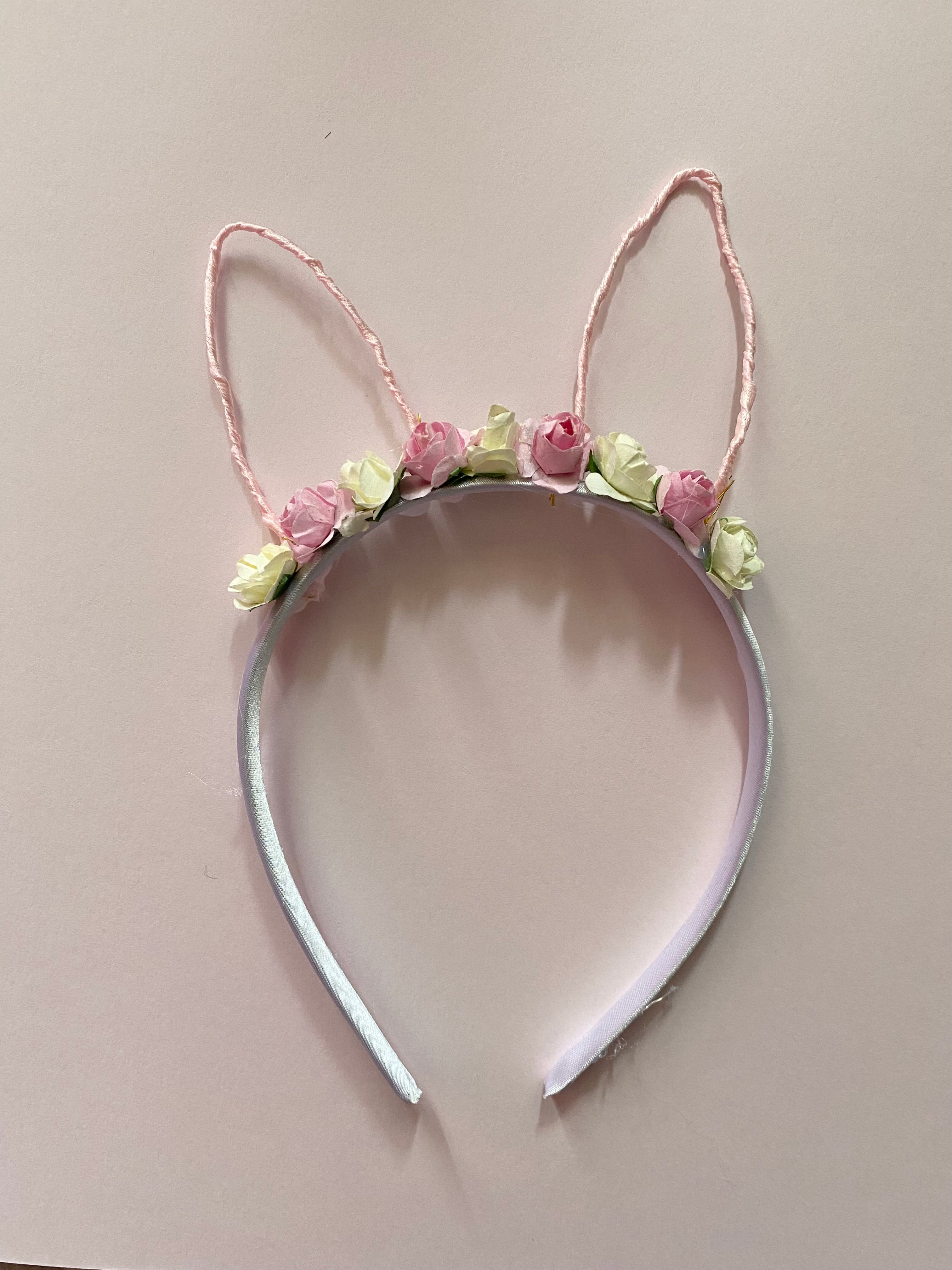 Floral Bunny Ear Headband
