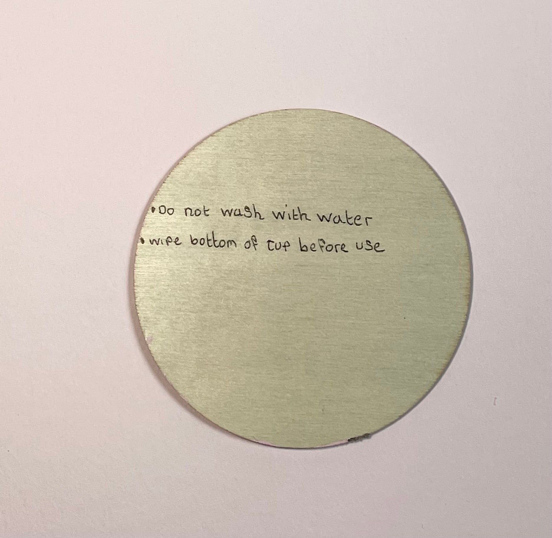Pink ladybird coaster