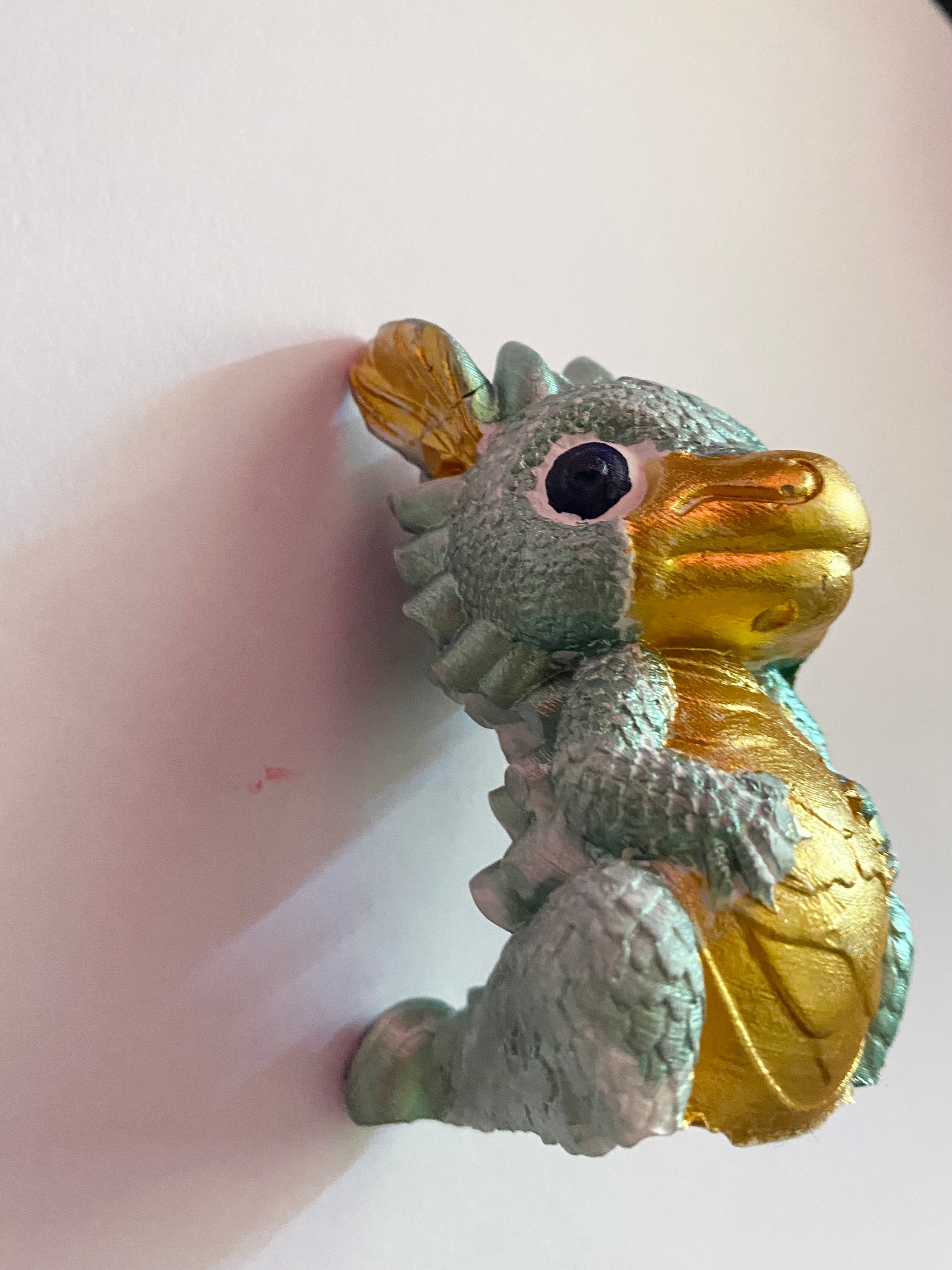 Shimmering Baby Dragon Plaster Ornament