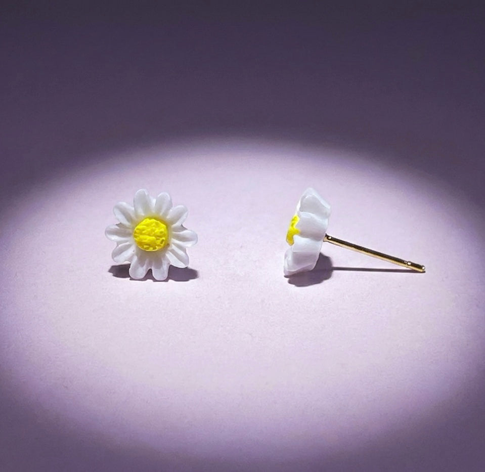 Daisy stud earrings (stainless steel)